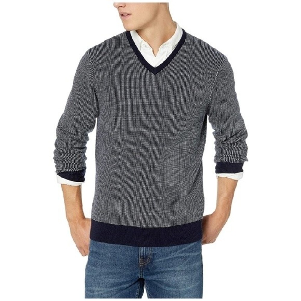 GOODTHREADS‎ Striped V Neck Men Sweater